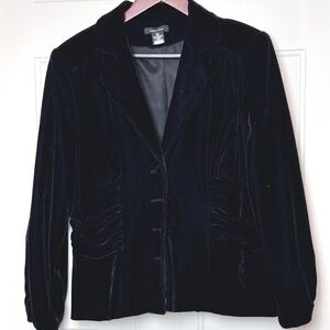 Susan Lewis Black Velvet Jacket Blazer, Ladies Size PXL